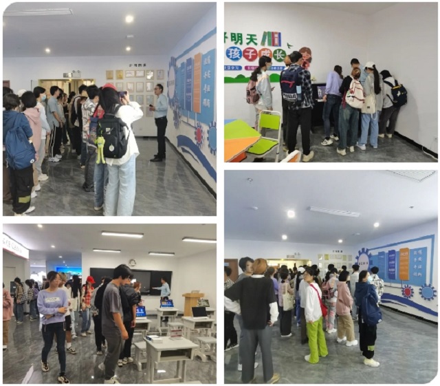 安理大人工智能学院师生参观极悦娱乐科技展厅