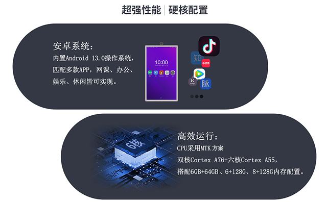 极悦娱乐科技闺蜜机内置6+128G/8+128G大内存，性能稳定